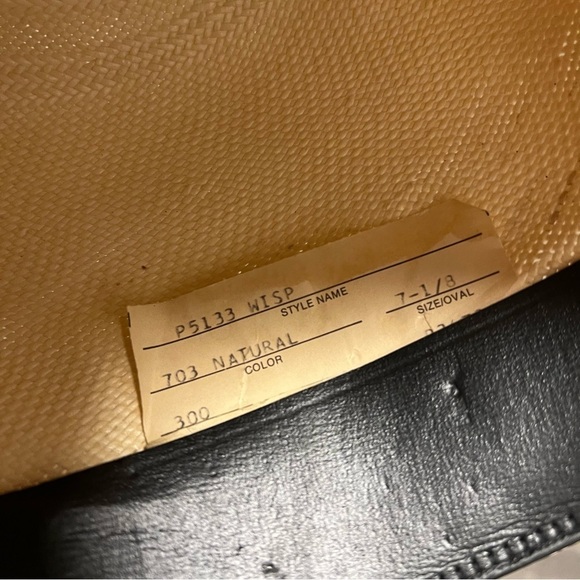 Stallion by STETSON straw cowboy hat, tan, hard shell main image 8